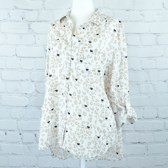 Velvet Heart Tops - NEW! VELVET HEART Animal & Heart Print Button Up…
